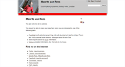Desktop Screenshot of maurits.vanrees.org
