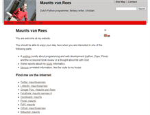 Tablet Screenshot of maurits.vanrees.org